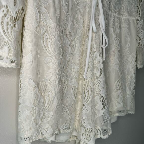 Show Me Your MuMu Roxy Romper Lace Romper Women Size XS - Picture 6 of 14